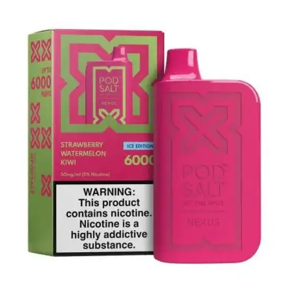 Podsalt Nexus 6000 Puffs Strawberry Watermelon Kiwi